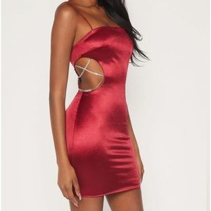 RED SEXY MESHKI DRESS (Small)